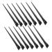 Uonlytech Brow Brush Angled 12Pcs Eyeliner Angled Brow Brush Eyeliner Eyebrow Brush Concealer Brush Makeup Tools 15.5x1.2x0.6cm Black
