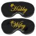 Hubby Wifey Sleeping Masks Set- Blindfold Wedding Games for Reception - Groom and Bride Eye Mask for Couples - Wedding Night Bride to Be Sleep Mask