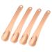 VOCOSTE 4 Pcs Makeup Spatula Mini Spoon Eye Cream Massage Sticks Beauty Scoop for Facial Cosmetic Face Cream Zinc Alloy 2.32"x0.46" Rose Gold Tone