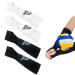 2 pairs of volleyball arm gaps forearm protection accessories for volleyball training arm protection for men or women volleyball sport forearm sleeves sleeves with protective pads and thumb hole