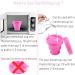 Fainfun Menstrual Cup Set - 2 Soft Silicone Period Cups (Size Small & Large) - Eco-Friendly Pink Menstruation Cups for Comfort & Protection - Shop Now! - Buy Online on GoSupps.com