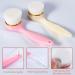 Beomeen 2 Pack Soft Bristle Facial Cleansing Brush - Deep Pore Exfoliation and Skincare Massage - Pink+Off White - Buy Online on GoSupps.com