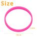 KUFUNG Non-Slip Elastic Hair Bands for Girls - Soft Rubber Hair Ties for Kids Braids - Small Fluorescent Pink (1 Pack) - Buy Online on GoSupps.com