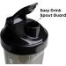 Smartshake Glossy Lite 800ml Protein Shaker Bottle - Leak-Proof BPA-Free Perfect Gift for Men & Women - Ideal for Gym Protein Shakes & Powder Black - Buy Online on GoSupps.com