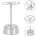 Stainless Steel Divided Toothbrush Toothpaste Holder Stand - Bathroom Vanity Organizer for Toothbrush, Razor, Makeup Brushes - Buy Online on GoSupps.com