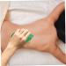 Lurrose 2 STK Acupressure Roller Massage Globe - Trigger Point & Body Massage Ball (11x6.5cm) - Green - Manual Back Roller for Pain Relief & Relaxation - Buy Online on GoSupps.com
