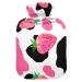 Hot water bottles with lid cow strawberry hot water bag for pain relief heat and cold therapy water heating pad 2 liters