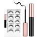 Uraqt Magnetic Eyelashes Set - 5 Pairs 3D Thick Long Faux Lashes with Eyeliner Waterproof & Reusable | International Shipping - Buy Online on GoSupps.com