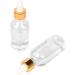 Magic Season Boston Round Glass Bottles(Transparent / 30 ml with Gold Caps / 2 Pcs) - Buy Online on GoSupps.com