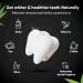 Activated Charcoal Teeth Whitening Powder 200g + 2 Bamboo Toothbrushes - Natural Sensitivity-Free Whitener & Stain Remover - Peppermint Fresh Breath - Buy Online on GoSupps.com