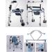 Walker Standing Rehabilitation Toilet seat with Walker Toilet Walker Pulley with Seat Walk Armrest Bath Crutch Good Times 4 Wheels - Buy Online on GoSupps.com