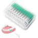 TSHAOUN 200 Interdental Brushes with Storage Box | Soft Silicone Dental Floss Sticks for Oral Care | Portable Green Interdental Cleaning Tools - Buy Online on GoSupps.com