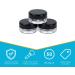 Houseables 3g Black Cosmetic Sample Jars, 50-Pack - BPA-Free Plastic Pots with Screw Cap Lid for Makeup, Nails, Jewelry - 3ml Empty Containers - Buy Online on GoSupps.com