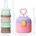 2pcs Liwein Milk Powder Dispenser Pot for Travel Feeding - Brown+Pink - Buy Online on GoSupps.com
