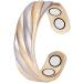 Yinox three-color magnetic ring made of copper for arthritis joint pain relief for men and women adjustable (CPR-0949 women) CPR-0949 Women