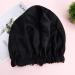 Lurrose Double-Layer Sleeping Hat - Elastic Hair Hood for Hair Protection | Perfect for Home Hotel Spa & Hairdressing | Unisex Black Bathing Accessories - Buy Online on GoSupps.com