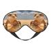 BREAUX Sand Leopard Gecko Print Double Sided Eye Mask Blackout Eye Mask All Night Sleep Eye Mask for Women Men