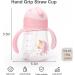 Dilovely Tritan Sippy Cup | Weighted Straw Trainer | 8oz Leakproof | Soft Silicone Straw | Baby 6+ Months | Pink - Buy Online on GoSupps.com