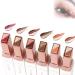 6 Pieces Glitter Gradient Eyeshadow Stick- Eye Shadow Pen Gradient Waterproof Long-Lasting Dual-Color Eyeshadow Stick for Women Eye Makeup