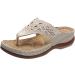 Orthotic Arch Support Women's Sandals | Comfortable BIFUTON Flip Flops | Beige, Size 11 3X-Narrow - Buy Online on GoSupps.com