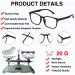 JUDOO 2 Pack Blue Light Blocking Glasses - Square Frame Computer Reading Sunglasses for Women and Men - Black and Flower Design - Buy Online on GoSupps.com