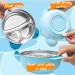 Baby League Steel Plate and Suction Bowl Set - Non-Toxic Blue Tableware for Toddler Feeding - Divider Plate with Spoon, Fork, and Lid - Self-Weaning Kids Gift - Buy Online on GoSupps.com