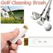 4-Pack Pocket Retractable Golf Club Cleaning Brush Tool - Double Side Wire Brush Groove Cleaner | Perfect Gift for Golfing Friends - Buy Online on GoSupps.com