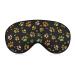 Dog Paw Pattern (2) Sleep Mask Eye Cover Adjustable Strap Sleep Blindfold Eyeshade for Yoga Travel Night Nap