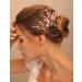 Deniferymakeup Rose Gold Hair Clip Pin Bridal Rhinestone Crystals Flower Hair Pins Set for Bride Women Girl - Buy Online on GoSupps.com