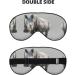 Animal Rhino Print Unisex Sleep Mask - Double-Sided Eye Mask for Sound Sleep & Skin Care - Buy Online on GoSupps.com