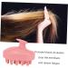 Anneomas Silicone Massage Brush - Scalp Massager for Shampoo & Dandruff Removal - Pink 9.5x7cm - Buy Online on GoSupps.com