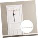 PRETYZOOM Door Hook Hat Hooks Backpack Hook Towel Hanger Back Door Hanger Wall Clothes Hooks Hangers Door Back 50.20X18.50X4.00CM White - Buy Online on GoSupps.com
