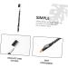 MUSISALY 4pcs Two-in-one Eyebrow Pencil Eyebrow Pencils with Pencil Sharpener Eyebrow Cosmetics Wooden Brown - Buy Online on GoSupps.com