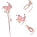 Beaupretty Flower Hair Stick Butterfly Hair Pin Hairpins Hair for Women Flower Pattern Hairpin Womens Barrettes for Hair Goody Hair Clips for Women Floral Hair Clip Retro Women's Modeling Bun - Buy Online on GoSupps.com
