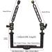 Seafrogs Underwater Video Stabilizer Holder - Aluminum Alloy Camera Tray Bracket with Dual Handheld Grips and Mounts for Diving Photography - Buy Online on GoSupps.com