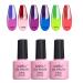 AIMEILI Temperature Color Changing Soak Off U V LED Chameleon Gel Nail Polish Set Of 6pcs X 10ml- Kit Set 15