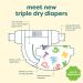 Babyganics Size 3 Diapers (136 Count) - Absorbent, Breathable, Triple Dry Protection - Buy Online on GoSupps.com