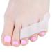 Jinlanshop 4 pieces toe spreader silicone toe separator & protector for small toes universal size - toe separator white for prevention overlapping unit size