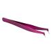 GUIJIALY Pro Beauty Precise Straight Curved Eyebrow Eyelashes Extension Tweezers Purple