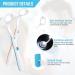 Acwoo Dental Mirrors with LED Light - 2-Piece Anti-Fog Oral Inspection Set | Blue & Orange - Buy Online on GoSupps.com