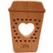 Wendysun 10pcs Cartoon Wood Teether Set - Pure Natural Animal Coffee Cup Shape | Baby Teething Nursing Beech Teether DIY Pendant Toy - Buy Online on GoSupps.com