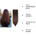 Silk-co 23 Inch Light Brown Clip in Hair Extensions - 8PCS Long Straight Synthetic Hair Pieces for Full Head - Buy Online on GoSupps.com