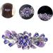 Beaupretty Ponytail Barrettes Holders hairpin rhinestone clip holder flower barrettes purple barrettes metal styling clips rhinestones barrettes alloy Miss aldult flower Back Hair Barrettes - Buy Online on GoSupps.com