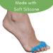 Foozie Silicone Toe Separators for Bunions - Blue, 2 Pack | Bunion Corrector for Women and Men - Buy Online on GoSupps.com