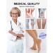 Buy 2 Pairs Medical Compression Stockings for Men & Women | 20-30 mmHg Class 2 | Open Toe Support for Varicose Veins & Edema - XL 2X Beige - Buy Online on GoSupps.com
