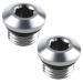 E-outstanding Low Pressure Port Plug 2PCS First Stage 3/8-24 Stainless Steel Scuba Diving Regulator with Leak-Proof O-Ring