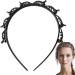 Twist And Clip Headband Bangs Hairstyle Hairpin Teeth Comb Hair Hoop Headband Weave Bangs Clip For Women Girls Hair Accessories Black - Buy Online on GoSupps.com