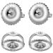 2 Pairs14k Gold Plated Screw Earring Backs 925 Sterling Silver Screw On Earring Backs for Studs,Hypoallergenic Screw Backs for Earrings Fit Threaded Post 0.032'' White