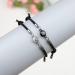 Lucifur Couple Bracelet with Projection Stone - 100 Voices 'I Love You' - Magnetic Bond Valentine's Day Gift - Black - Buy Online on GoSupps.com