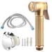 Bidet G1/5.1 cm Thread Copper Handheld WC Bidet Sprayer Hand Shower Spray Nozzle Hose Holder Set for Bathroom